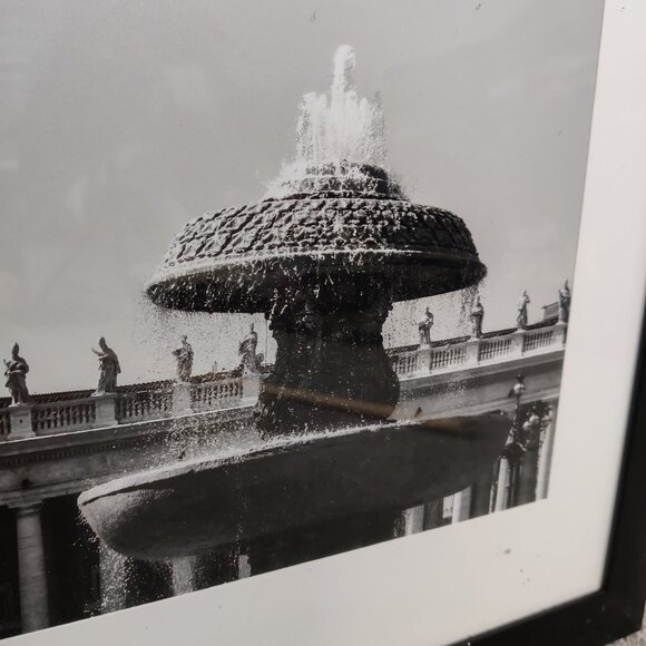Piazza del Popolo B&W Print - Obelisk & Fountain, Rome - Picture 2 of 7